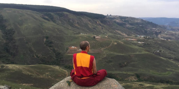 meditating monk