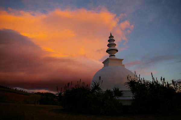 stupa clouds martin randall